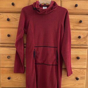 Melanzana Women's MicroGrid Dress V2 EUC Red Medium
